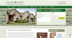 Desktop Screenshot of callaghanmasonry.com