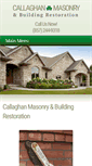 Mobile Screenshot of callaghanmasonry.com